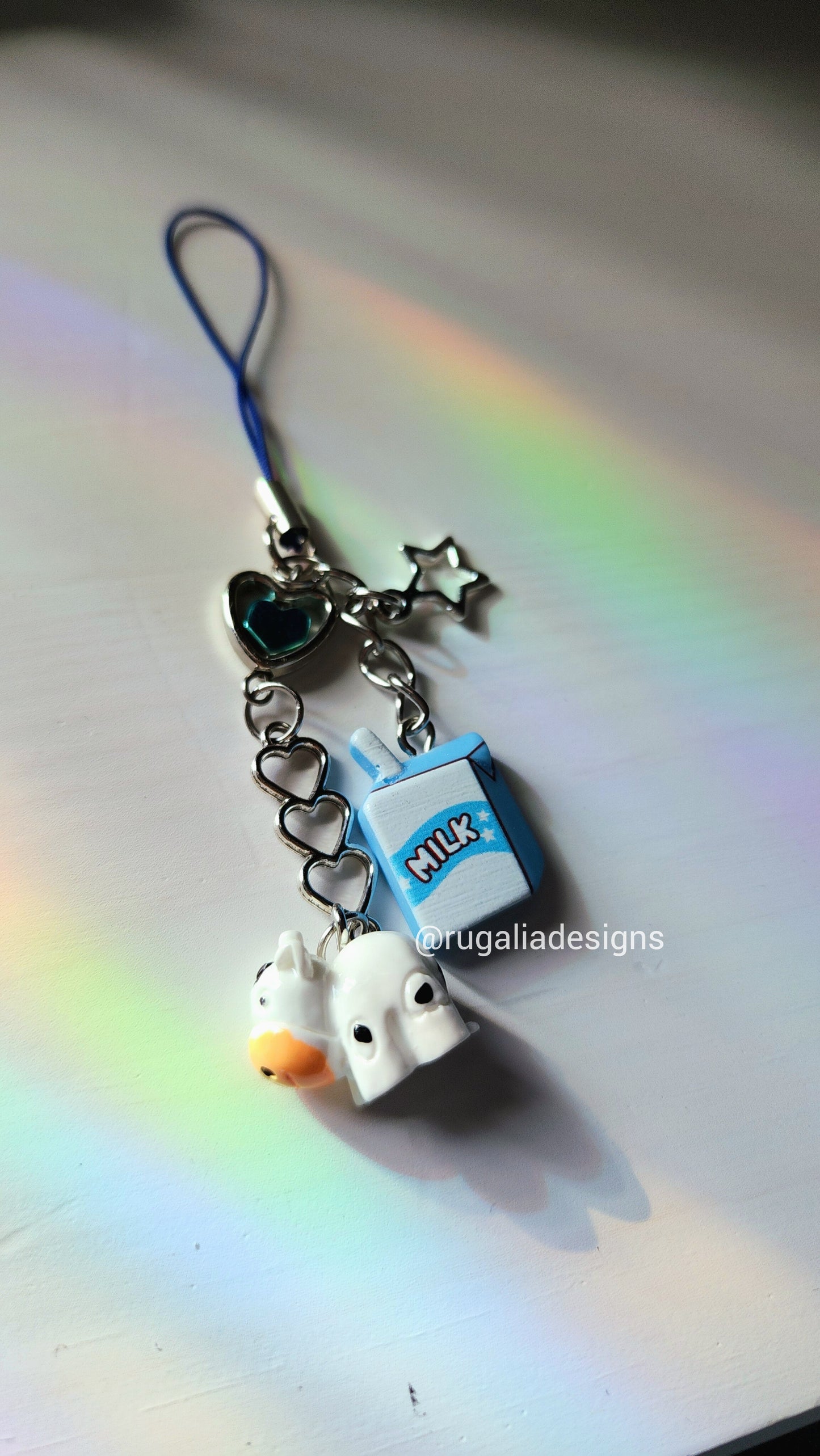BEADED CHARMS | BLUE COW