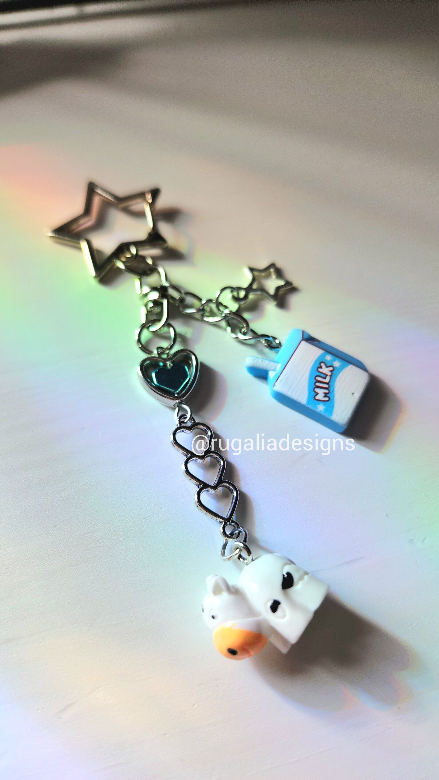 BEADED CHARMS | BLUE COW