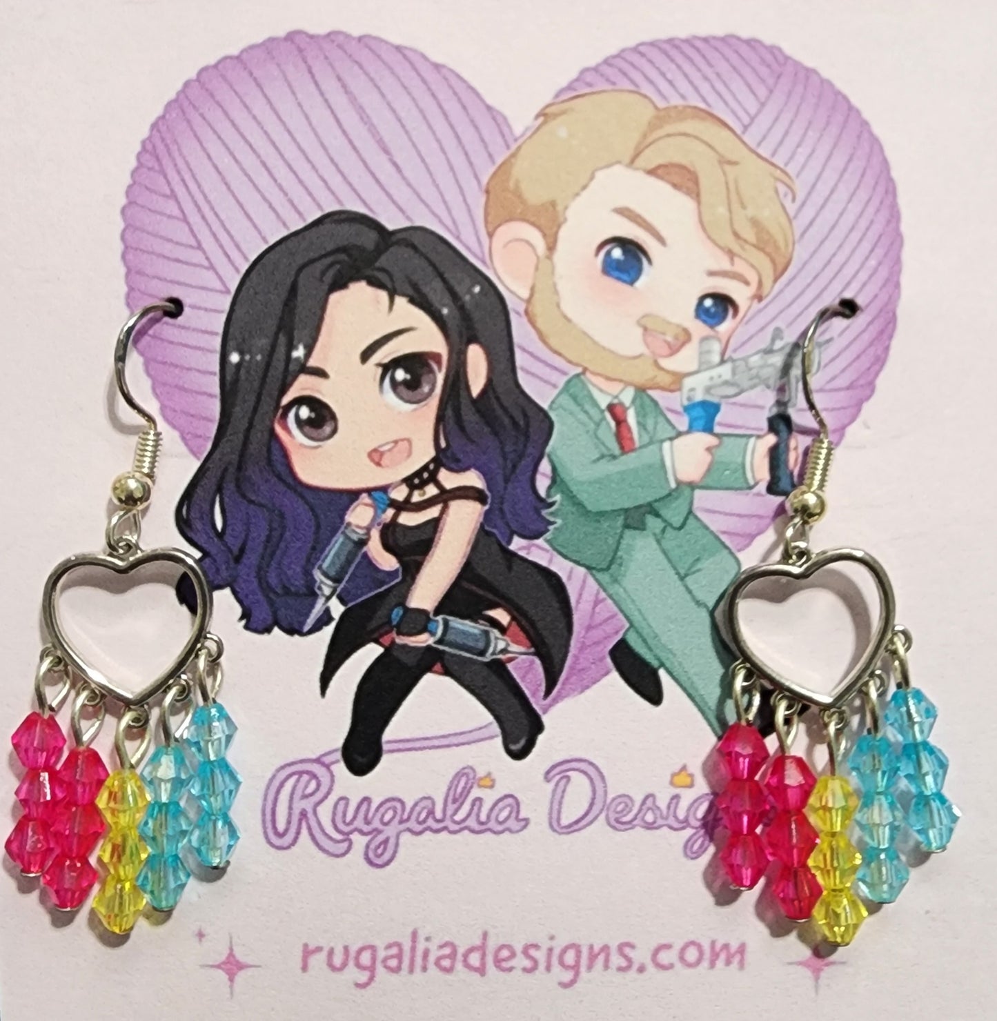 EARRINGS | PAN PRIDE HEARTS