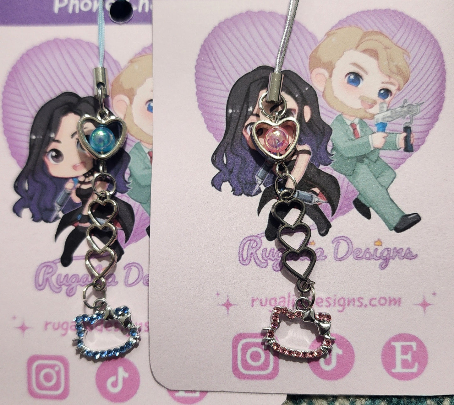 PHONE CHARMS | BEDAZZLED KITTIES