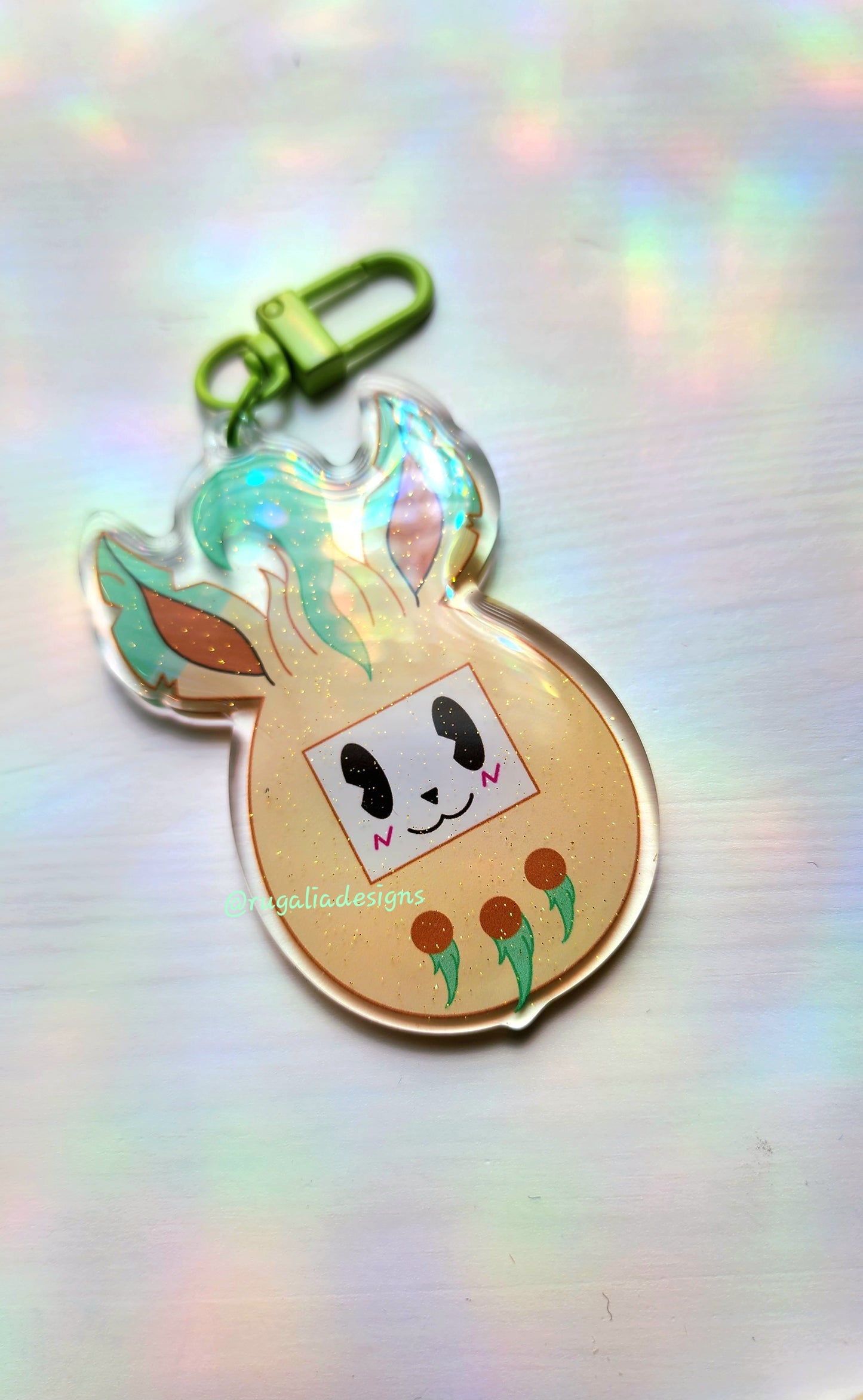 KEYCHAIN CHARM | GRASS FOX VIRTUAL PET