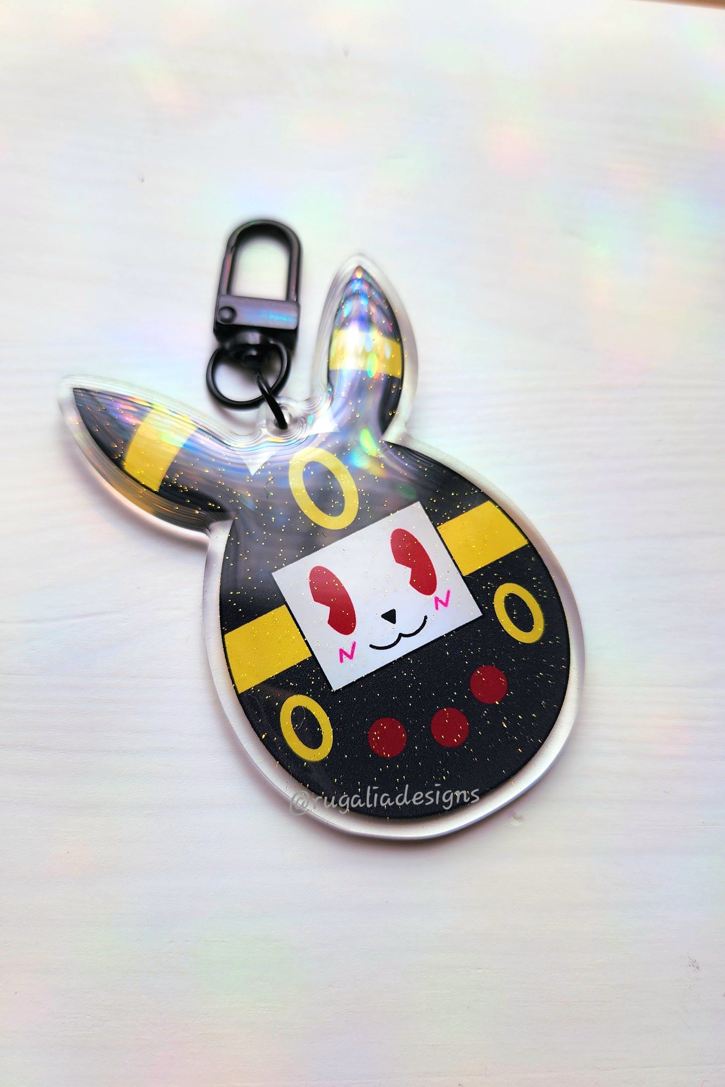 KEYCHAIN CHARM | DARK FOX VIRTUAL PET