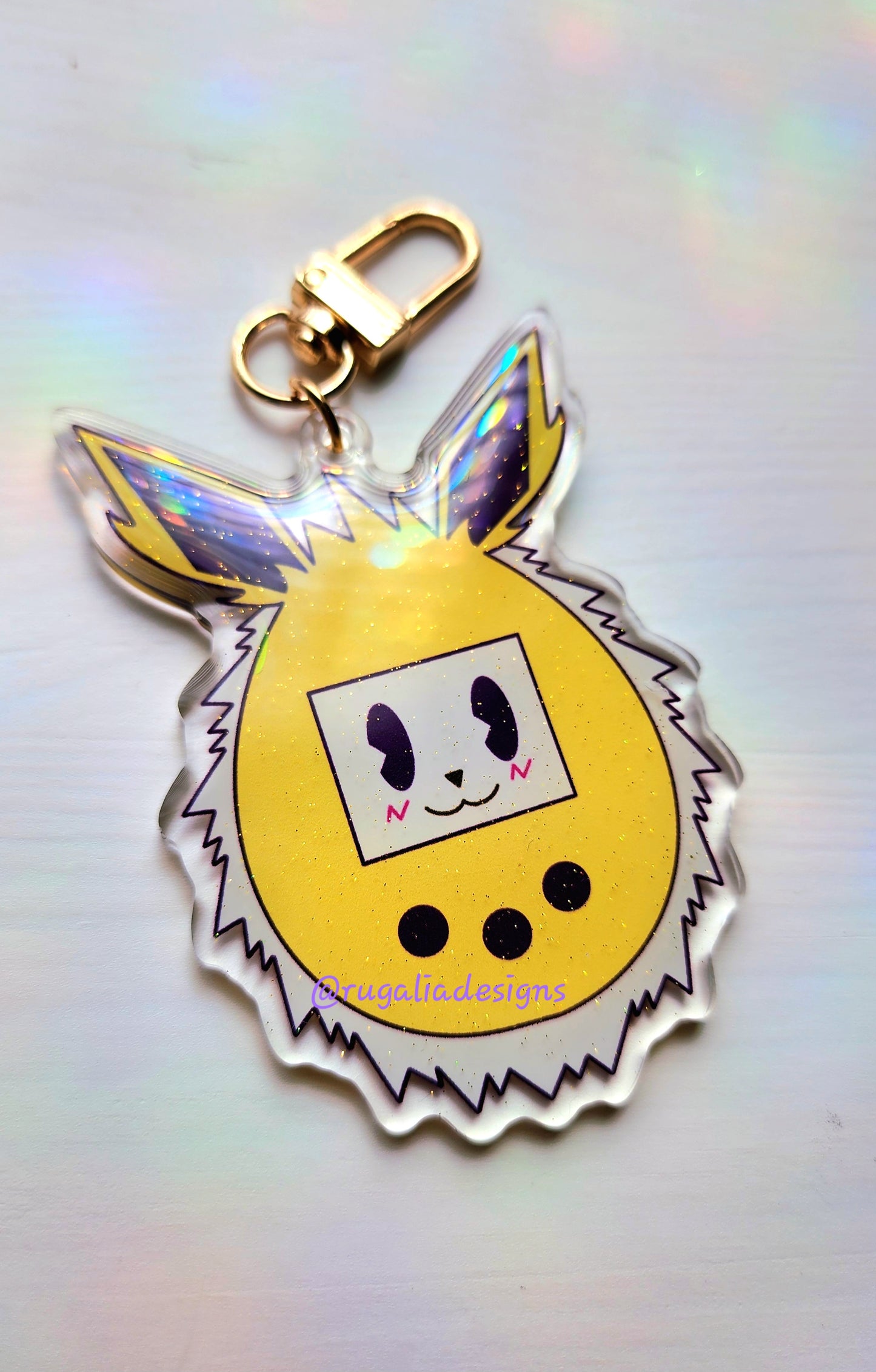 KEYCHAIN CHARM | ELECTRIC FOX VIRTUAL PET