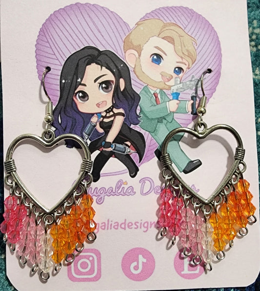 EARRINGS | LESBIAN PRIDE HEARTS