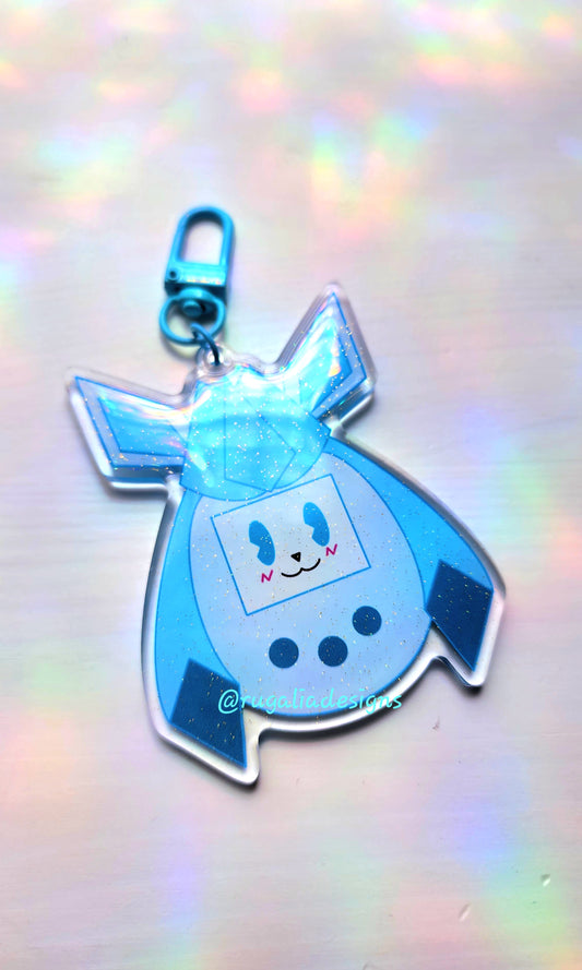 KEYCHAIN CHARM | ICE FOX VIRTUAL PET